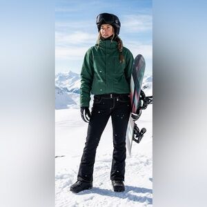 Volcom Battle Stretch Skinny Black Snow Pants 15K Waterproof Women’s Medium